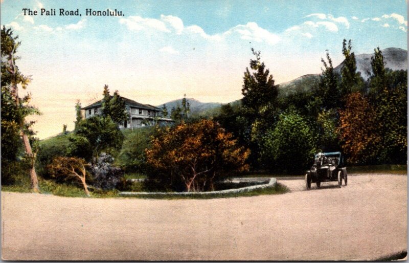 Postcard The Pali Road in Honolulu, Oahu, Hawaii