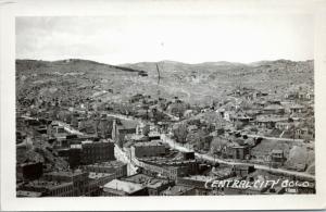 Colorado, Central City - aerial / bird's eye - Kodak RPPC