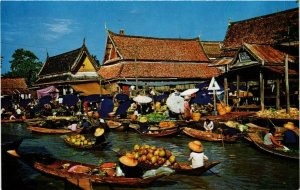 CPM AK THAILAND Floating Market, Wat-Sai near Bangkok, Thailand (345317)