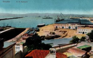 Gibraltar Naval Hospital and Rosia Bay Vintage Postcard 09.82