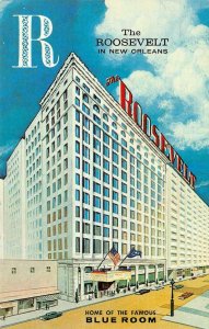 THE ROOSEVELT HOTEL New Orleans, LA 1963 Vintage Postcard