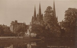 Staffordshire Postcard - Lichfield Cathedral - Judges Ltd RS23801