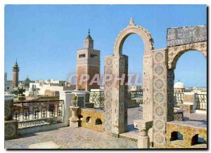 Modern Postcard Tunis skyline Medina