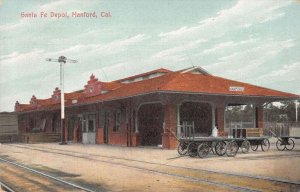 Hanford California Train Station Vintage Postcard AA17634