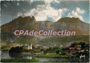 Modern Postcard Annecy (Haute Sav) Teeth Lanfon and the castle of Duingt