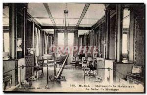 Rueil - Malmaison Chateau de la - Harp Music Room - Old Postcard