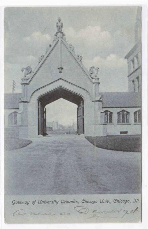 Gateway University Chicago Illinois 1905 postcard