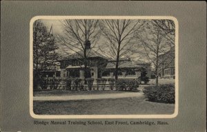 CAMBRIDGE MA Rindge Manual Training School c1910 Postcard