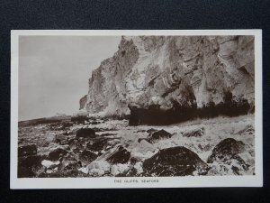 East Sussex SEAFORD The Cliffs - Old RP Postcard by The Arrow Series