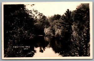 Postcard Georgian Bay Ontario Canada Lake View RPPC Real Photo Postcard