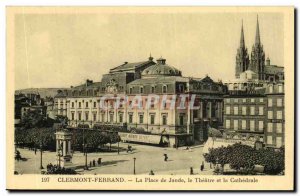 Puy de Dome, Clermont-Ferrand- Place de Jaude and the Theater Cathedrale- -Ca...