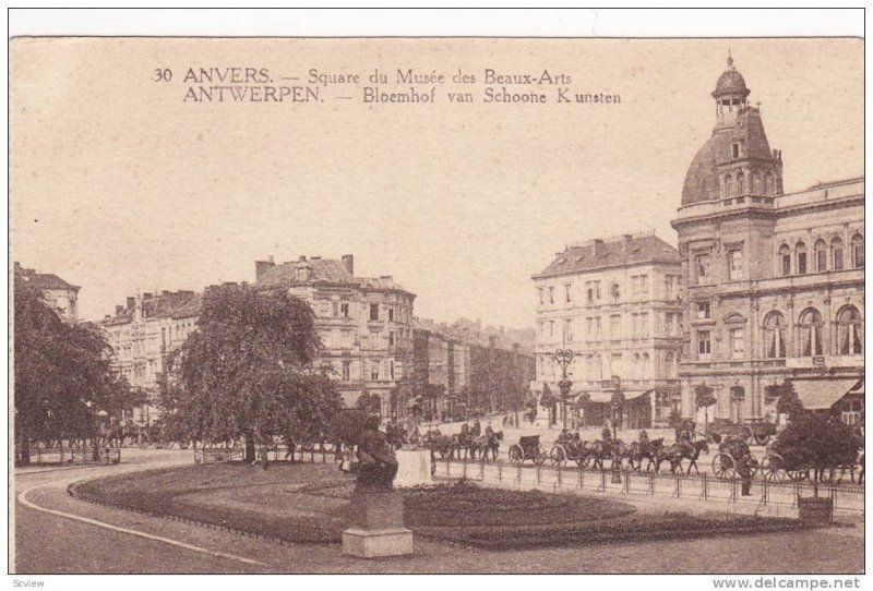 Square Du Musee Des Beaux-Arts, Anvers (Antwerp), Belgium, 1900-1910s