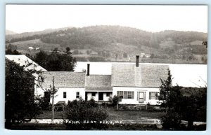RPPC EAST PERU, Maine ME ~ WALKER'S FARM ca 1950s Oxford County  Postcard