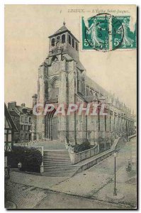 Old postcard Lisieux Eglise Saint Jacques