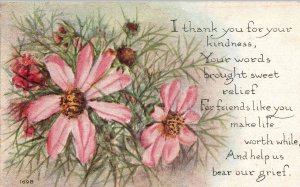 Sympathy - Grief - Thank you for your Kindness - in 1915