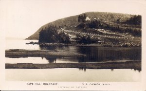 RPPC CANADA Cape Hill, Mulgrave NS, Coastal Scene, Nova Scotia Real Photo