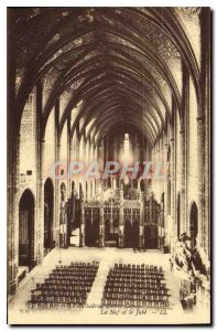 Postcard Old Albi La Cathedrale Sainte Cecile La Nef and Jube