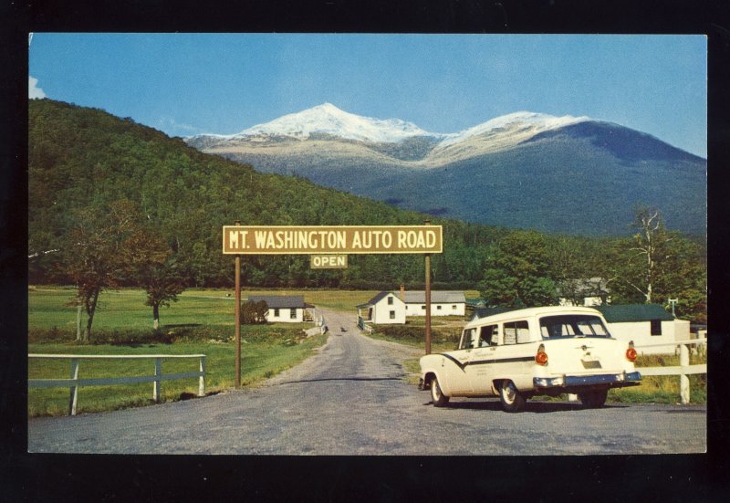 Mount Washington, New Hampshire/NH Postcard, Start Of Auto Road, White Mnts