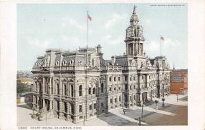 Court House Columbus Ohio Phostint 1910c postcard