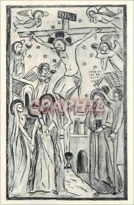 Modern Postcard Holy Cross in Jarez Crucifixion beginning of the fourteenth c...