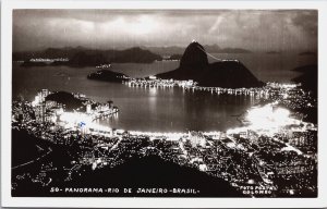 Brazil Rio de Janeiro Panorama Vintage RPPC C116