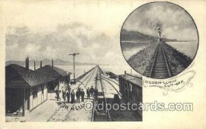 Cut Off, Ogden, UT ,Utah, USA Train Railroad Station Depot 1907 small tear ri...
