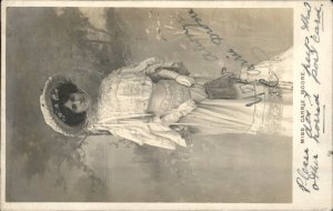 Liverpool Cancel Carrie Moore Live AUTOGRAPH Real Photo Vintage Postcard