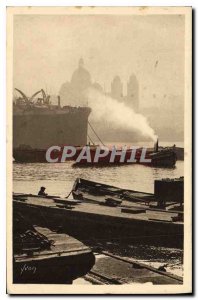 Old Postcard Marseille Bouches du Rhone a corner from the port of Joliette