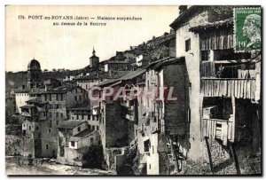 Postcard Old Bridge Royans Hanging Houses over the Bourne