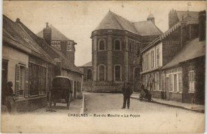 CPA CHAULNES Rue du Moulin La Poste (19116)
