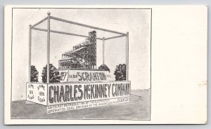 DL&W Scranton PA Charles McKinney Co Display Model of Coal Breaker Postcard U29