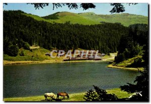 Old Postcard Route Du Col D & # 39Aspin The Lake Payolles