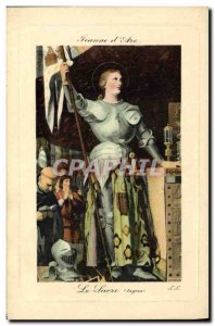 Old Postcard Jeanne d & # 39Arc Ingres The consecration