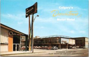 Caravan Motor Hotel Calgary Alberta AB Oasis Lounge Unused Vintage Postcard D48