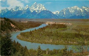 Grand Teton National Park Wyoming WY pm 1972 Postcard