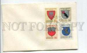 448102 Liechtenstein 1964 year FDC coats of arms