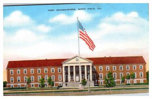 Postcard BUILDING SCENE Scott Field Illinois IL AU7665