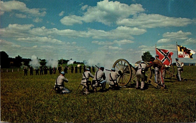 Maryland Sharpsburg Antietam Battlefield Re-enactment Of Civel War Battle Of ...