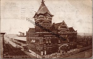 Pennsylvania and L&N Railroad Station Cincinnati Ohio Postcard PC242