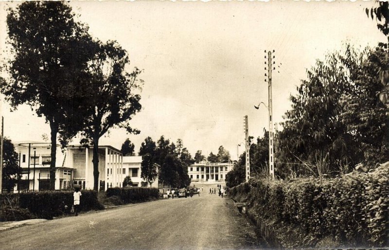 cameroon, NKONGSAMBA, Avenue de la Région, Street Scene (1960s) Postcard 