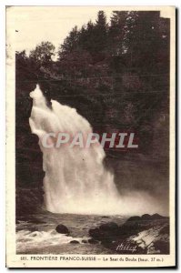 Old Postcard Frontiere Franco Suisse Le Saut du Doubs