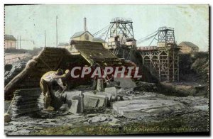 Postcard Old Carrieres Trelaze Overview slate