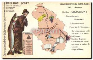 Postcard Old Scott Emulsion Department Haute Marne Chaumont Langres