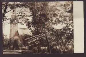 German Lutheran Church,Hustisford,WI Postcard 