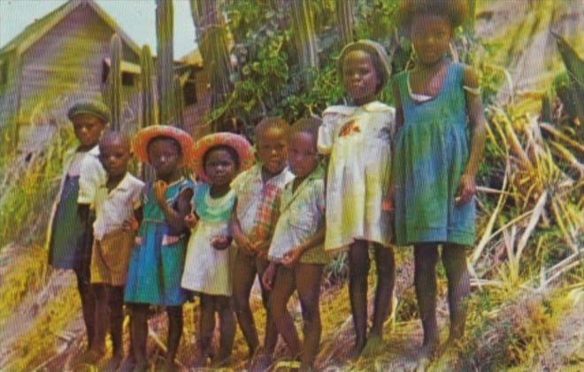 Barbados Belleplane St Andrew Group Of Native Children 1962