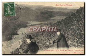 Old Postcard The High Vosges Valley lakes view of Collet amount Schlucht