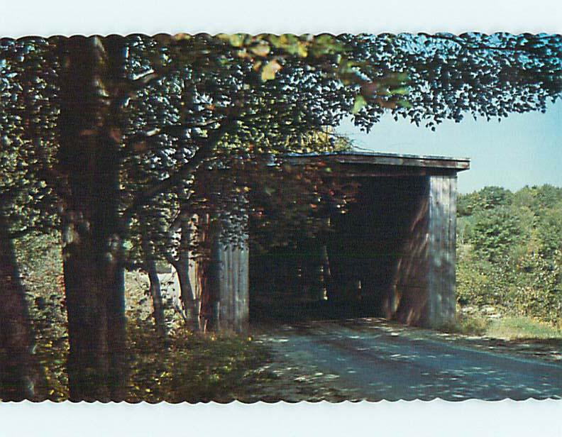 Unused Pre-1980 COVERED BRIDGE Dover New Hampshire NH t7598@