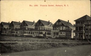Auburn Rhode Island RI Francis Street c1910 Vintage Postcard