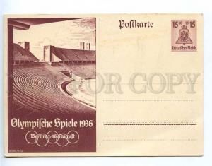 221396 GERMANY Olympiad 1936 BERLIN postal card