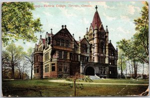 Toronto Canada CAN, 1907 Victoria College, School Building, Vintage Postcard